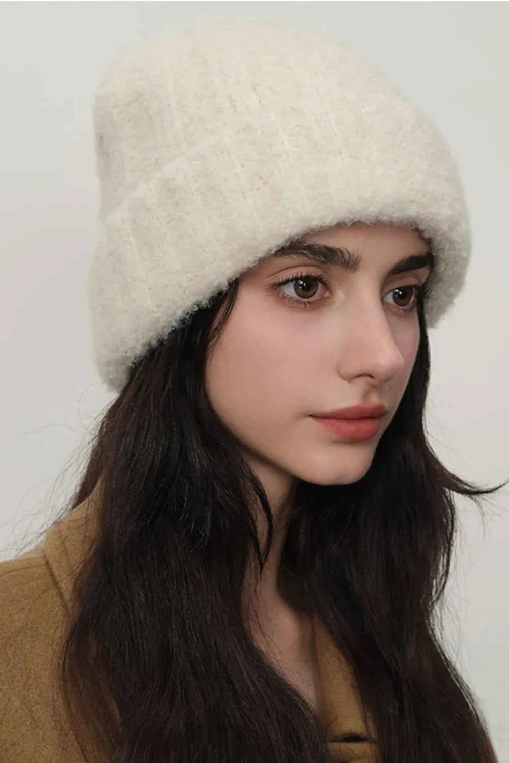 Solid Color Thermal Knit Hat.