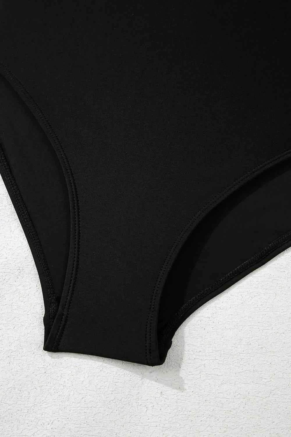 Side Tied Waist Square Neck Adjustable Straps A-Line Swim Dress.