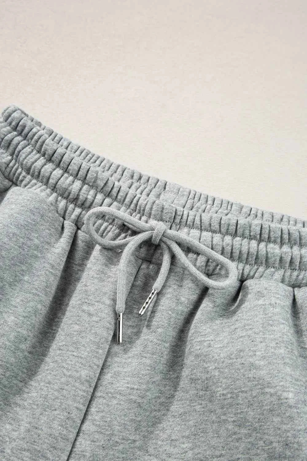 Side Striped Round Neck Active Set - Top & Pants.