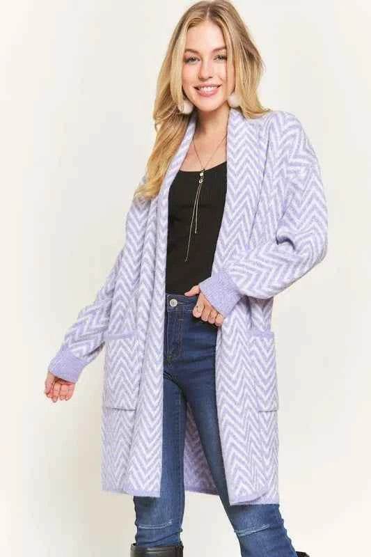 ADORA Chevron Sweater Cardigan.