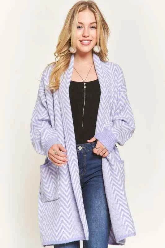 ADORA Chevron Sweater Cardigan.