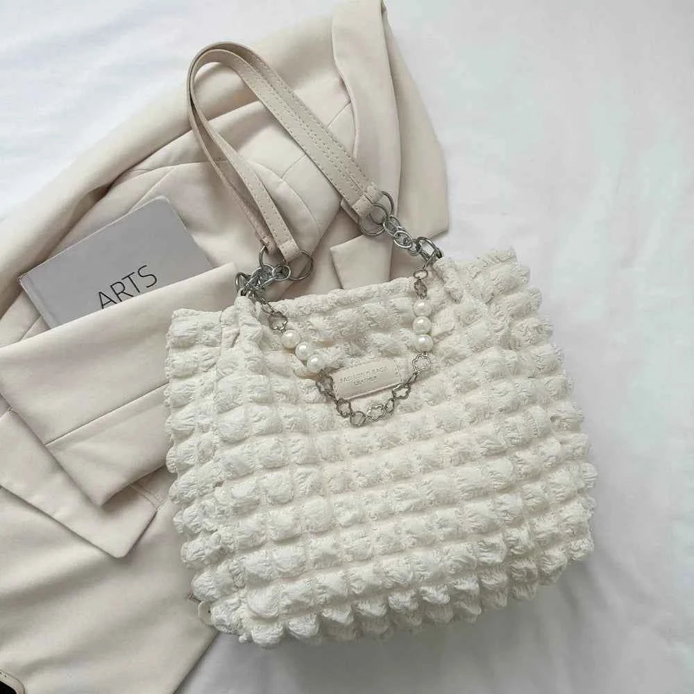 Bubble Textured Medium Tote Bag.