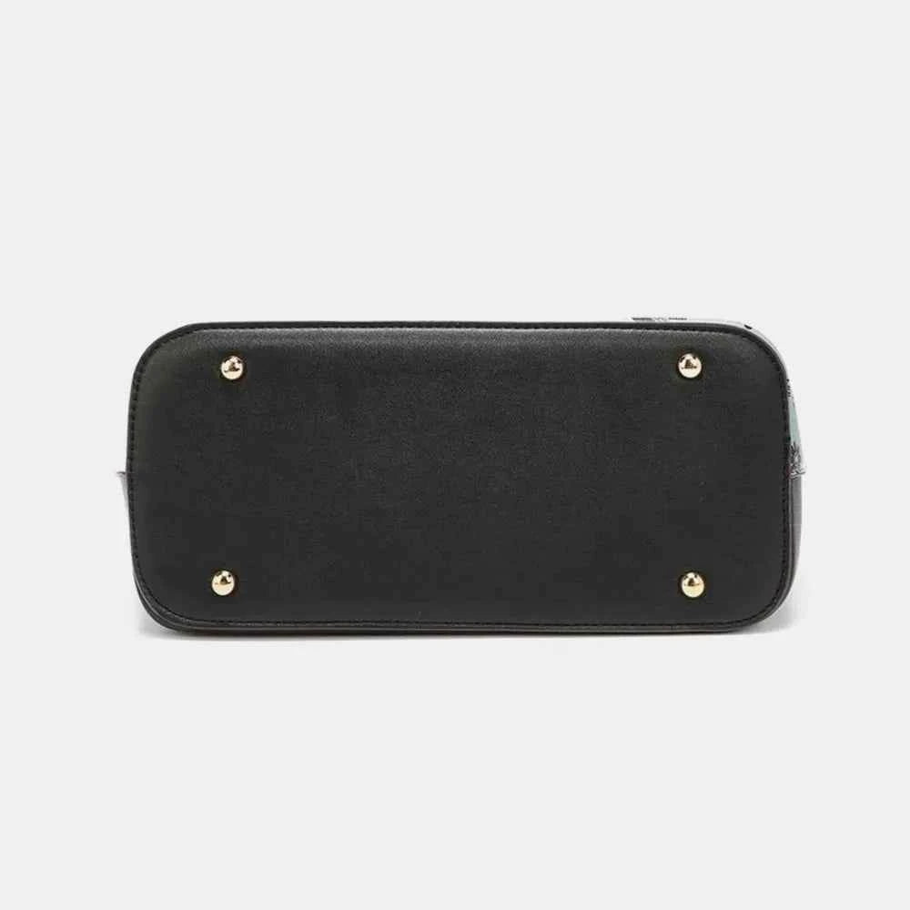 Nicole Lee USA 3-Piece Color Block Handbag Set.