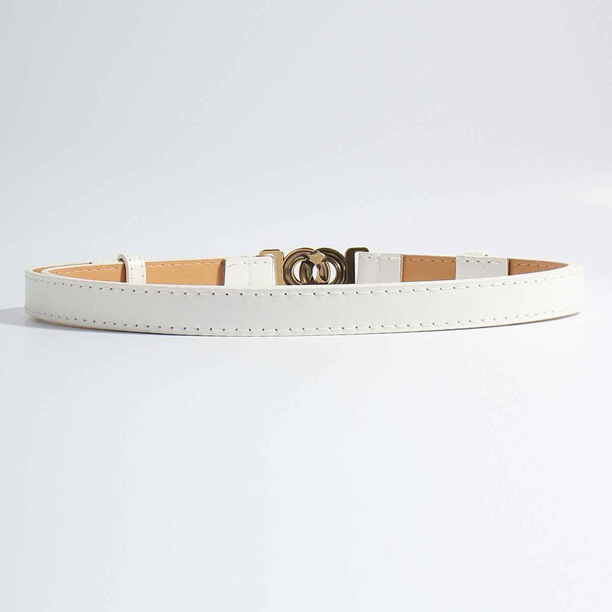 Alloy Buckle PU Leather Belt.
