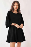 Davi & Dani Solid Draped Sleeve Ties Back Skort Romper.