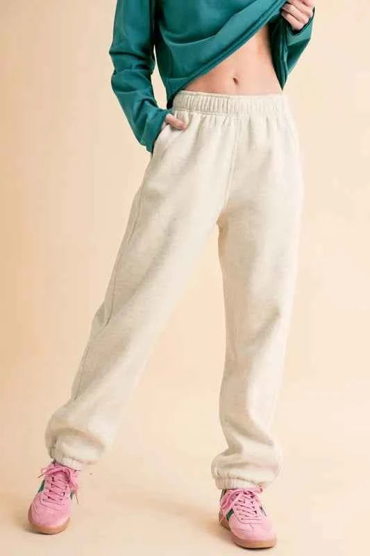 Aemi+Co Drawstring Elastic Waist Joggers.