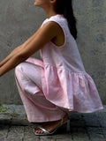 One Button Peplum Top and Pants Set.