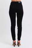 Judy Blue Plus Size High-Waisted Faux Leather Skinny Pants.