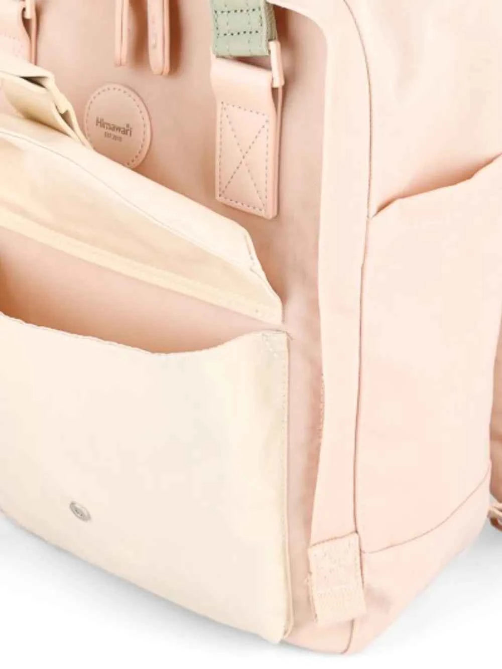 Himawari Contrast Waterproof Canvas Backpack Bag.