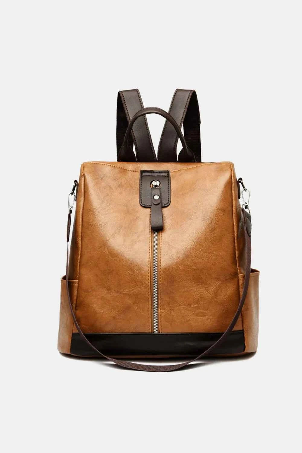 Large PU Leather Backpack Bag.