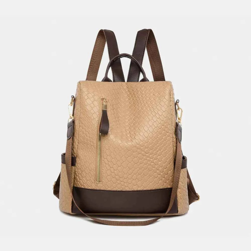 Large PU Leather Backpack Bag.