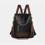 Large PU Leather Backpack Bag.