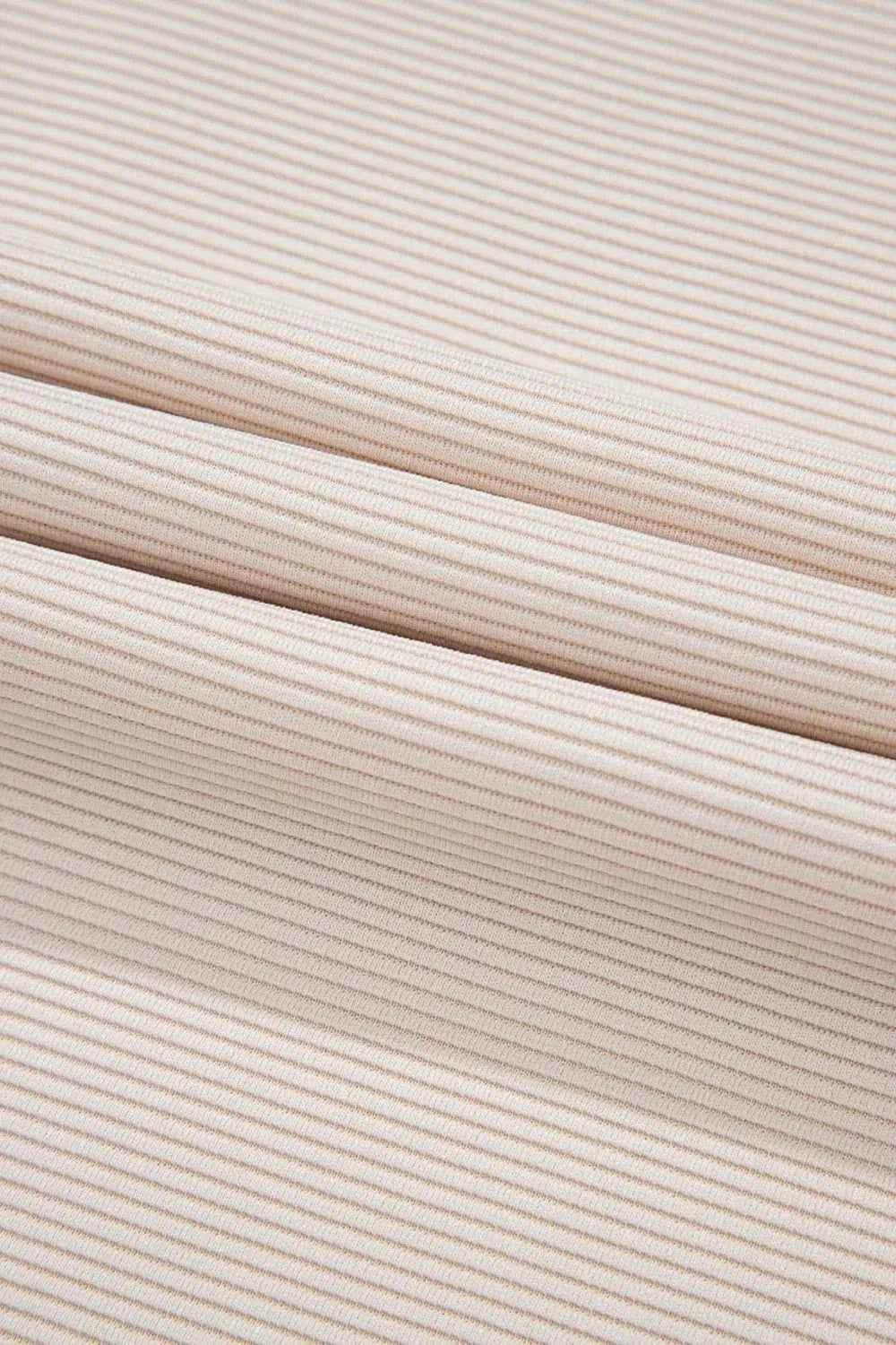 Textured Ruffled Sleeve Zipped Top & Wide Leg Pants Set - EBYNN