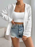 Zip Up Long Sleeve Hooded Jacket.