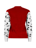 Leopard Print Round Neck Sweater.