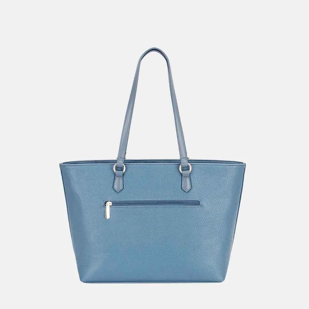 David Jones Medium PU Leather Tote Bag.