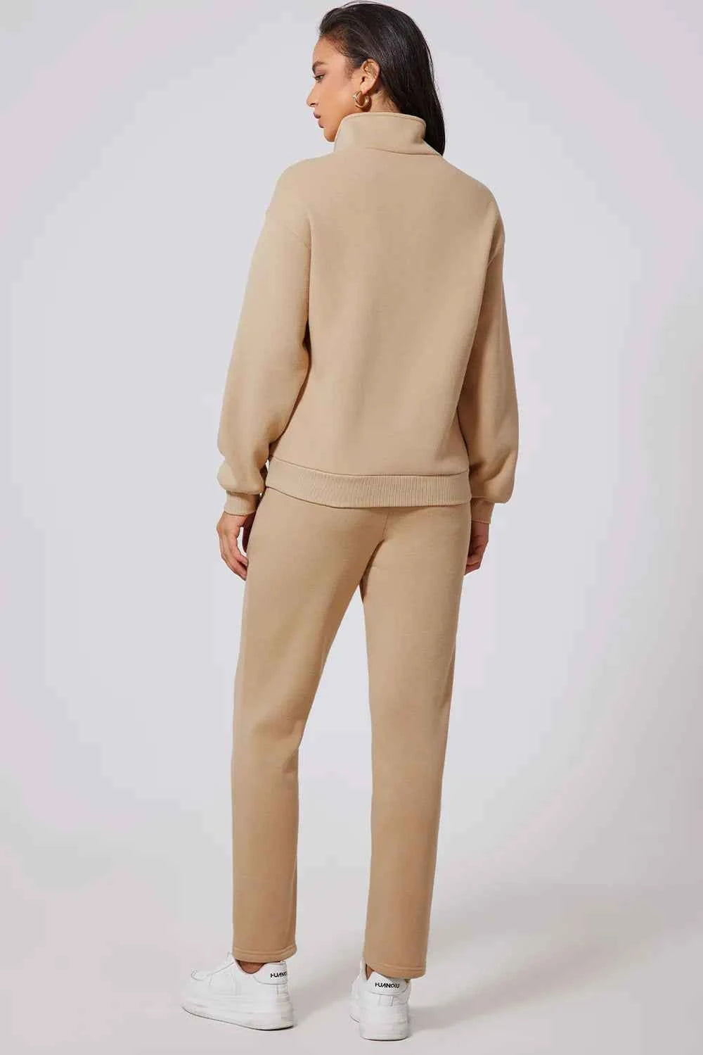 Half Snap Turtleneck Active Set - Top & Pants.