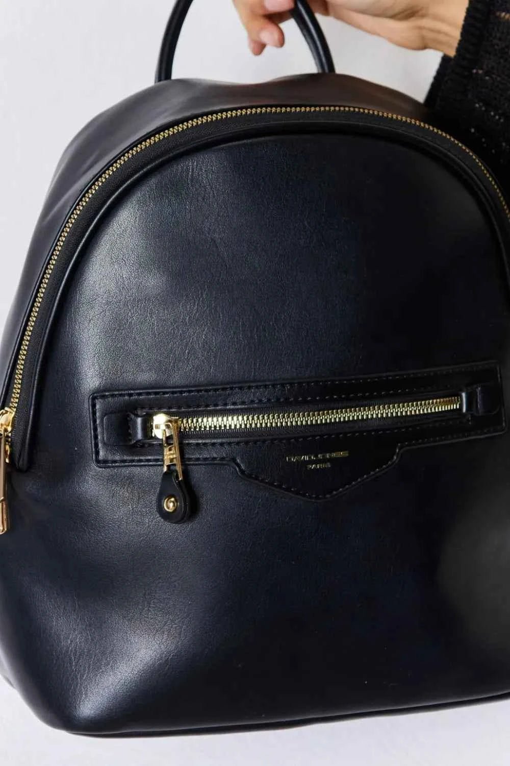 David Jones Stylish PU Leather Backpack.