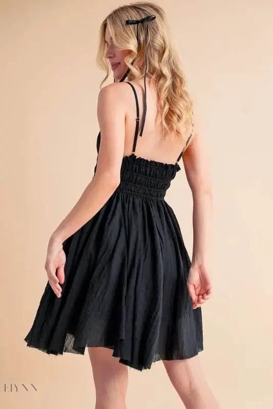 Aemi+Co Lace Detail Mini Cami Dress - Elegant Fashion for Every Occasion - EBYNN