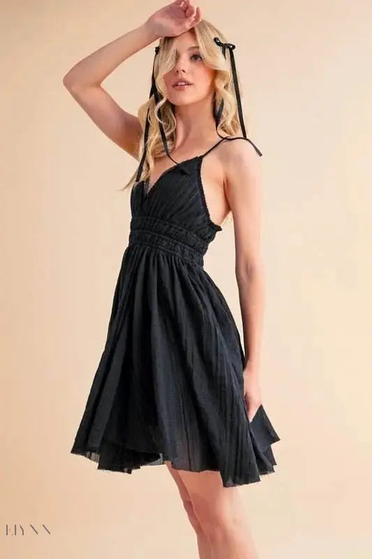 Aemi+Co Lace Detail Mini Cami Dress - Elegant Fashion for Every Occasion - EBYNN
