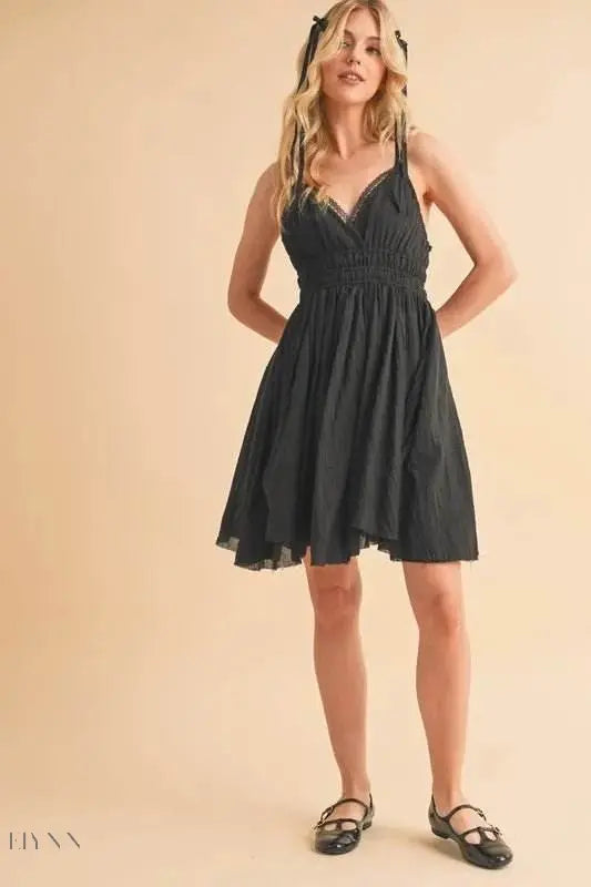 Aemi+Co Lace Detail Mini Cami Dress - Elegant Fashion for Every Occasion - EBYNN