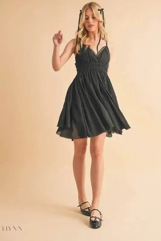 Aemi+Co Lace Detail Mini Cami Dress - Elegant Fashion for Every Occasion - EBYNN