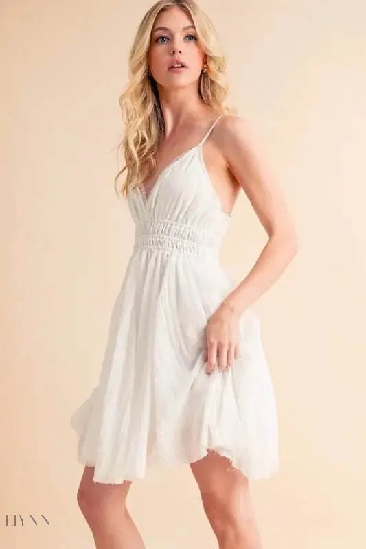 Aemi+Co Lace Detail Mini Cami Dress for Effortless Style - EBYNN