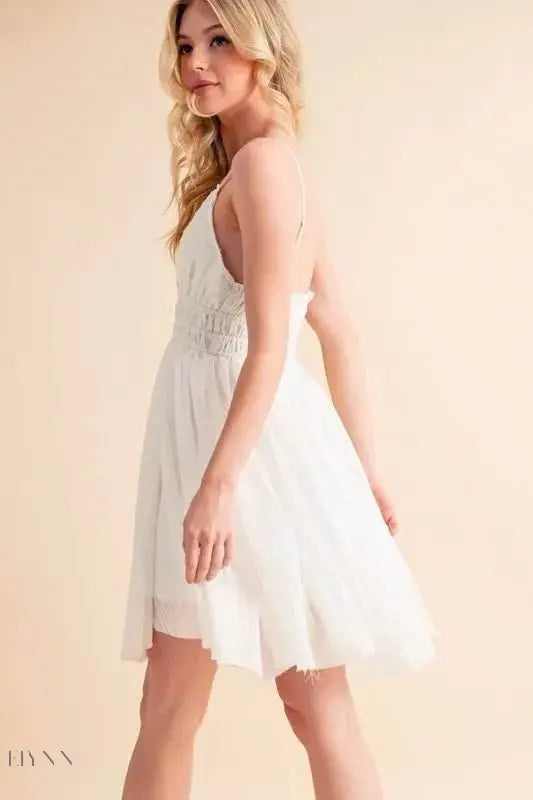 Aemi+Co Lace Detail Mini Cami Dress for Effortless Style - EBYNN