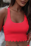 Crisscross Scoop Neck Swim Top - EBYNN