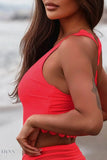 Crisscross Scoop Neck Swim Top - EBYNN