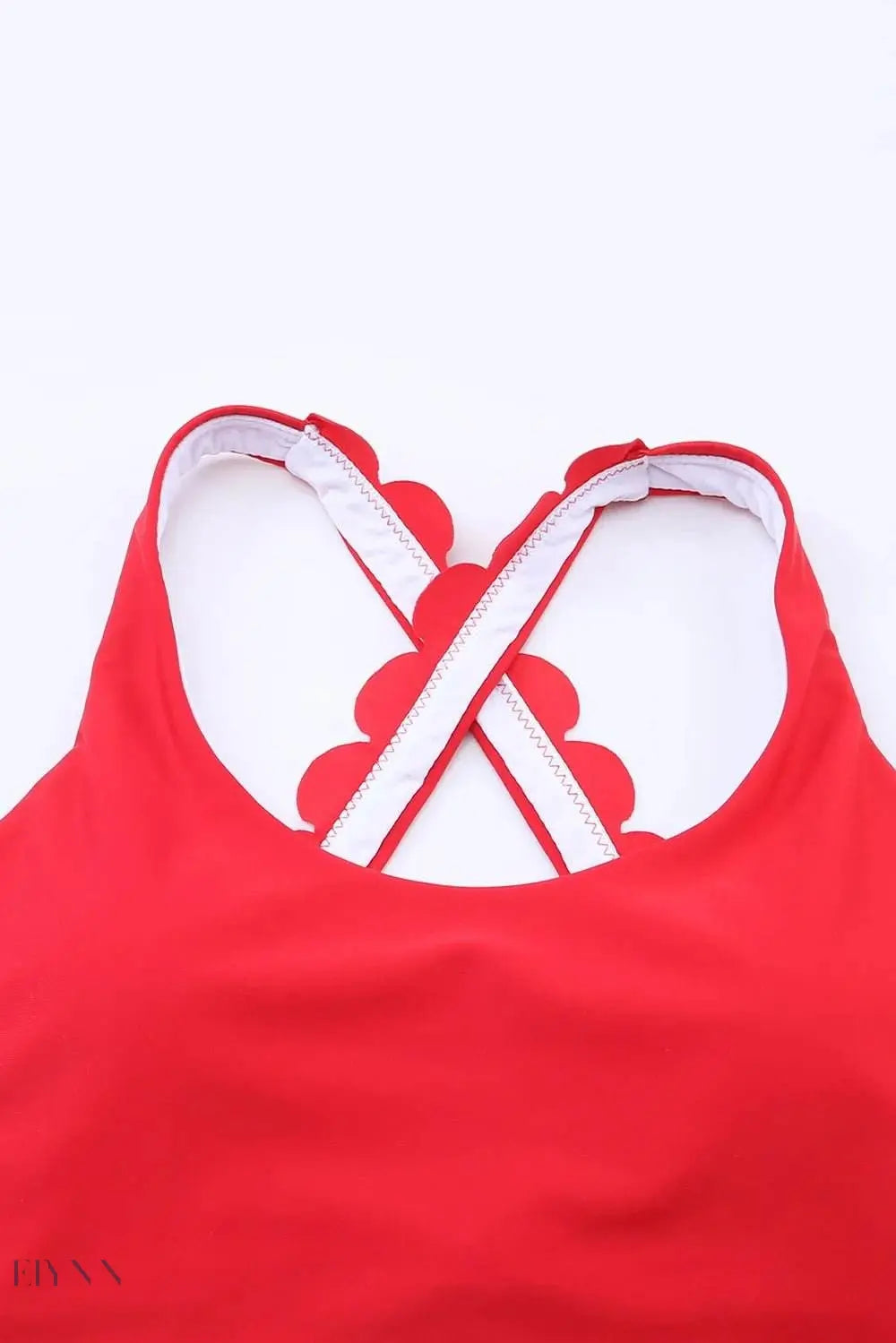 Crisscross Scoop Neck Swim Top - EBYNN