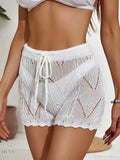 Drawstring Cutout Swim Shorts - EBYNN