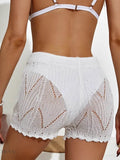 Drawstring Cutout Swim Shorts - EBYNN