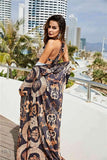 Floral High Cut Swimsuit with Kimono - EBYNN