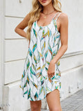 Printed Maxi Cami Dress for Effortless Summer Style - EBYNN