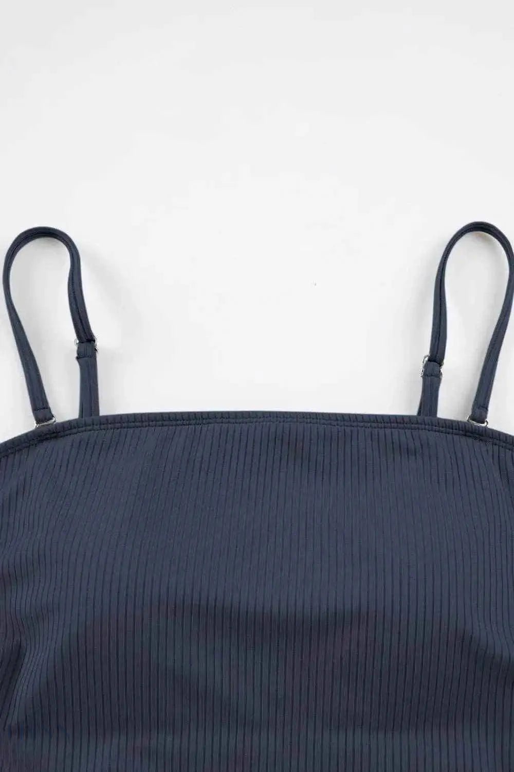 Ribbed Green Cutout Swimsuit - Stylish One Piece for a Chic Summer Look - EBYNN