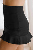 Ruffle Hem Swim Skort - Stylish & Functional - EBYNN