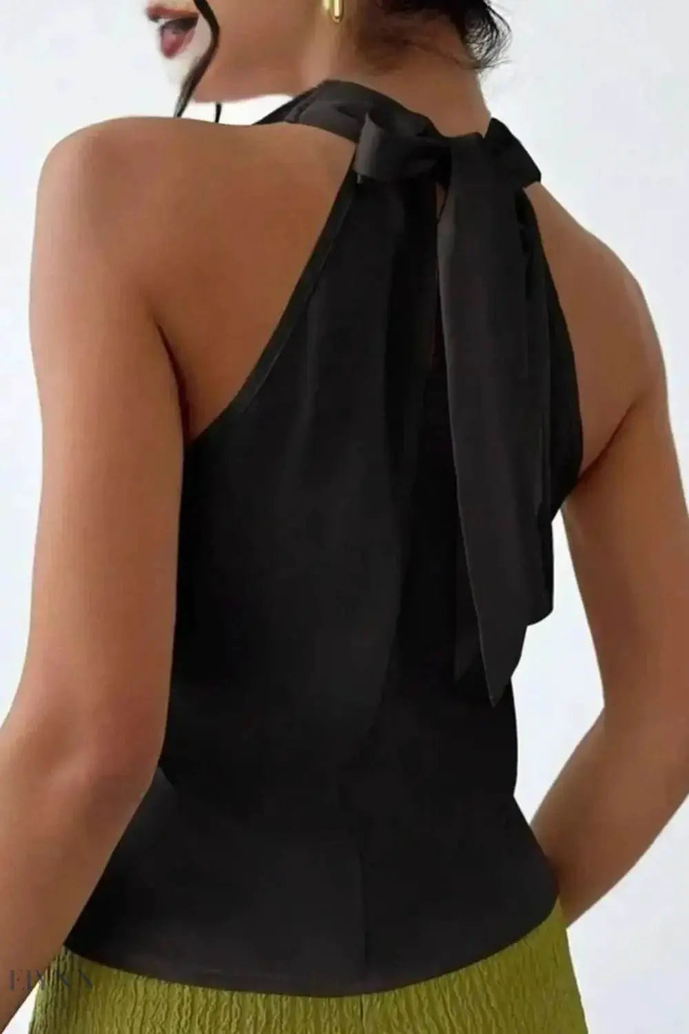 Satin Cowl Neck Sleeveless Blouse for Effortless Elegance - Perfect Satin Cowl Neck Blouse - EBYNN