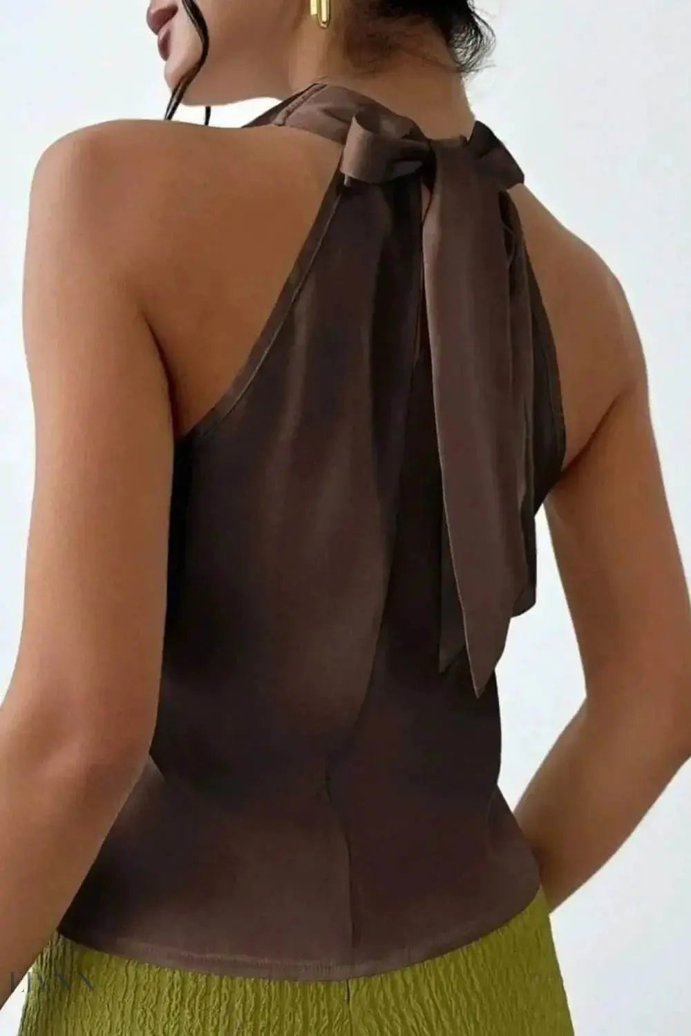 Satin Cowl Neck Sleeveless Blouse for Effortless Elegance - Perfect Satin Cowl Neck Blouse - EBYNN
