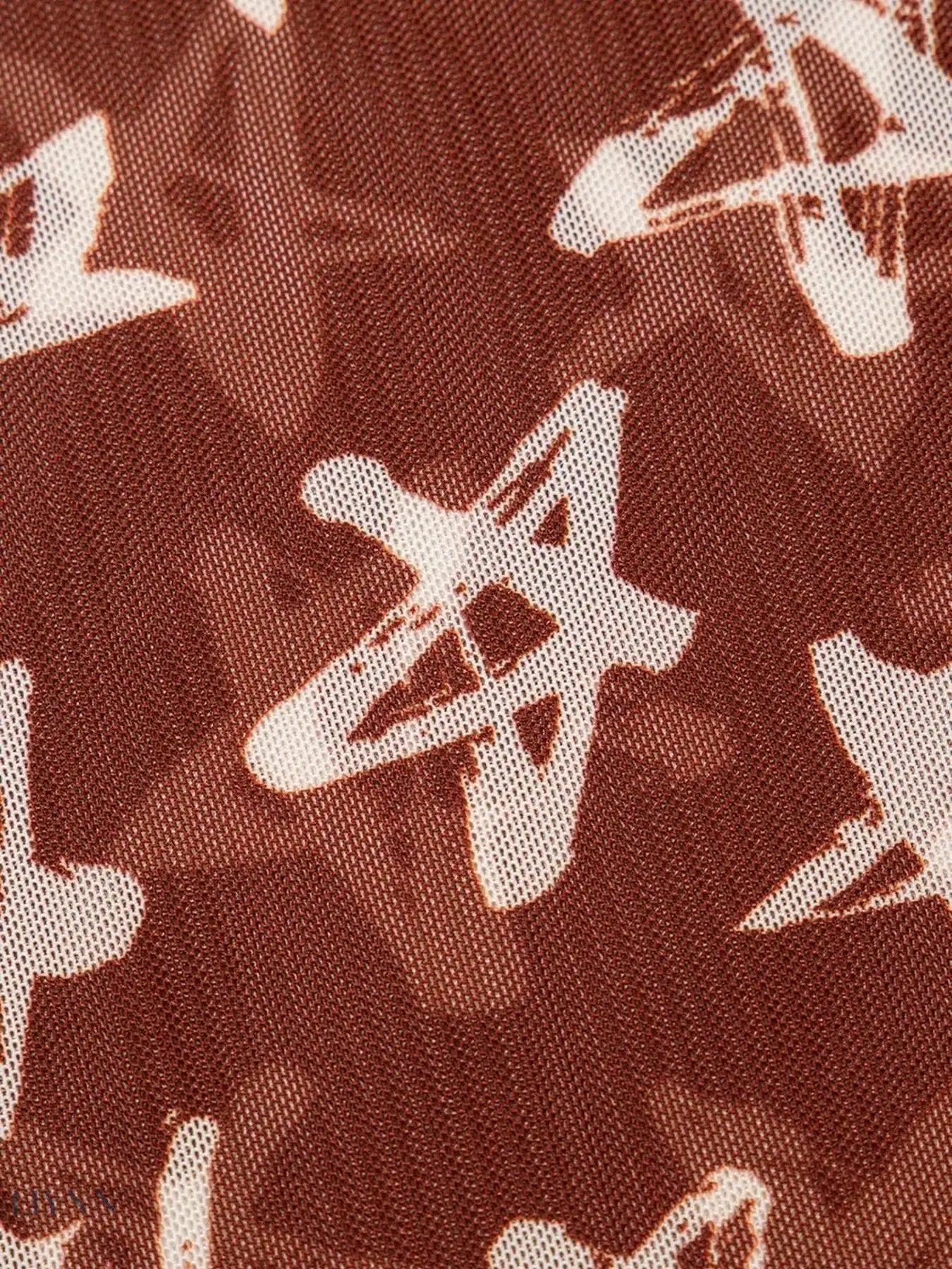 Star Print Long Sleeve Top for Stylish Comfort - EBYNN