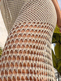 Tied Hollow Out Cover-Up Skirt - EBYNN