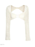 Long Sleeve Cover Up Set - Stylish Knitwear - EBYNN
