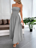 Smocked Tube Maxi Dress.