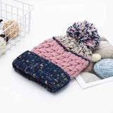 Contrast Thermal Hat with Pompom.