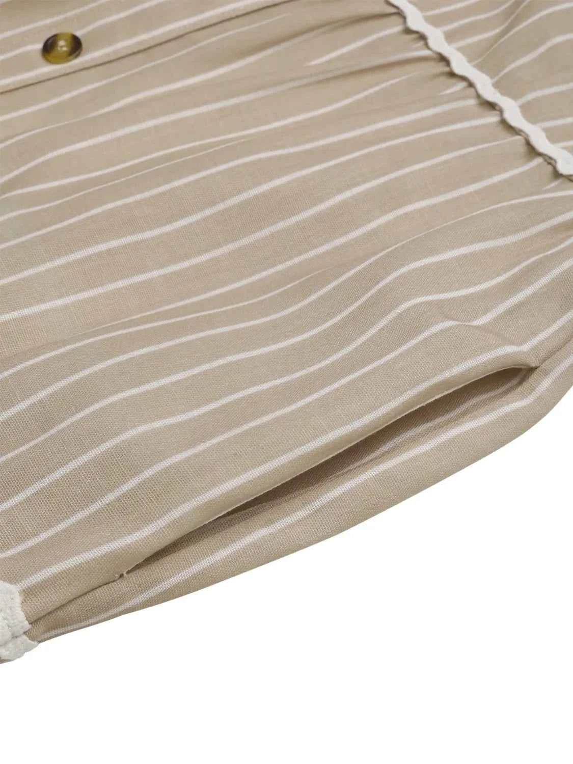 Striped V-Neck Cami Dress.