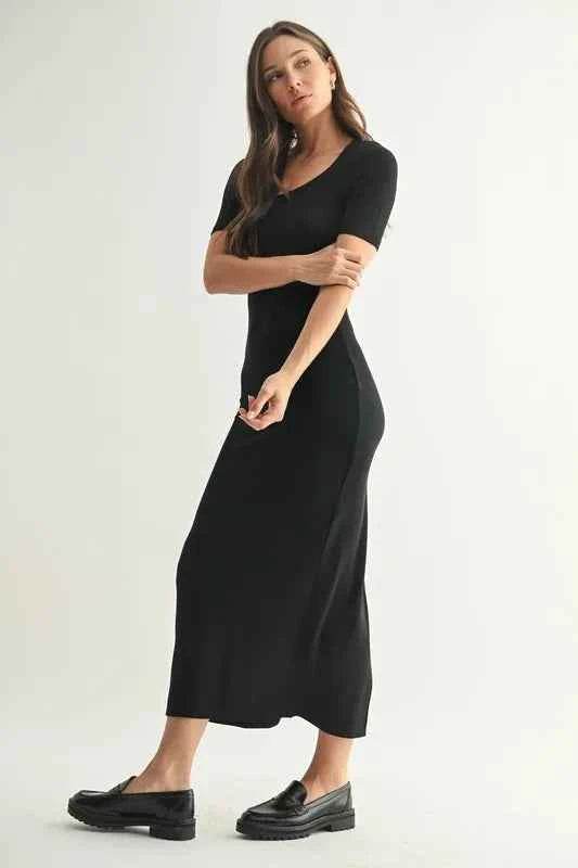 MONO B Laguna Soft Drape Maxi Dress.