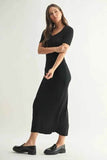 MONO B Laguna Soft Drape Maxi Dress.