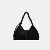 Ruched Large Canvas Tote Bag.