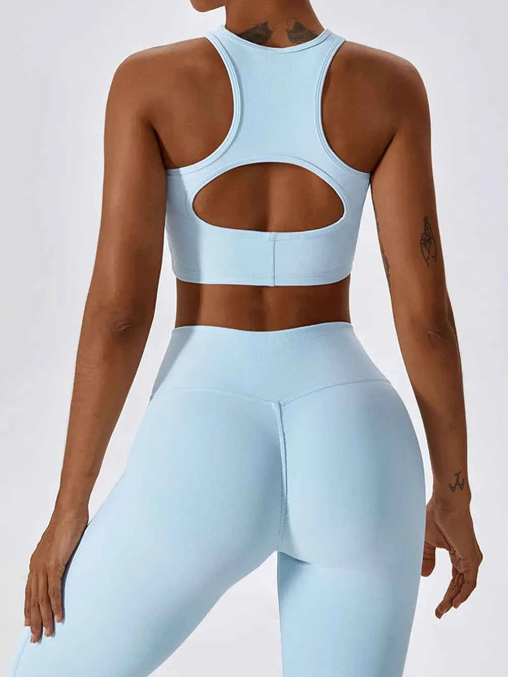 Basic Bae Cutout Racerback Active Tank.