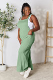 Double Take Full Size Wide Strap Overall with Pockets.